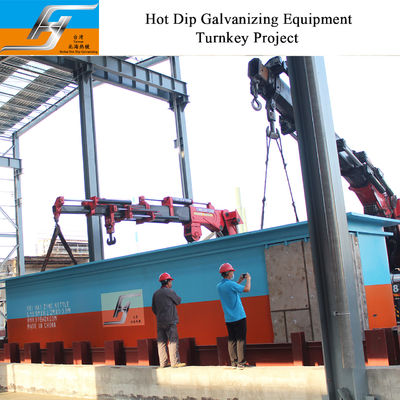 Smart Control Hot Dip Galvanizing Line with High Velocity Pulse Firing System and Customized Dimension Zinc Kettle