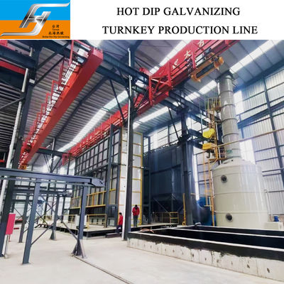 Yüksek Hızlı Darbe Ateşleme Sistemi ve Akıllı Kontrol ile Özel Boyutlu Sıcak Daldırma Galvanize hattı